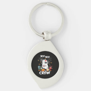 Boo Boo Crew Ghost Nurse Halloween Spooky  Keychain