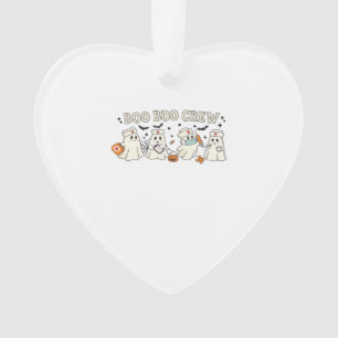 Boo Boo Crew Ghost Nurse Oversized T-Shirt Ornament