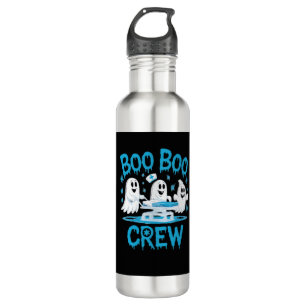 Boo Boo Crew Ghost Paramedic Nurse Halloween Essen 710 Ml Water Bottle
