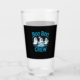 Boo Boo Crew Ghost Paramedic Nurse Halloween Essen Glass