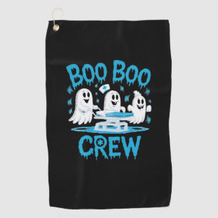 Boo Boo Crew Ghost Paramedic Nurse Halloween Essen Golf Towel