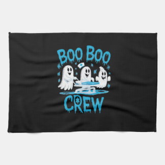 Boo Boo Crew Ghost Paramedic Nurse Halloween Essen Kitchen Towel