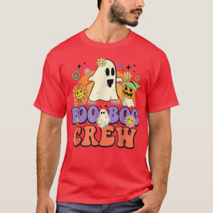 Boo Boo Crew Groovy Boo Squad Spooky Season Funny T-Shirt
