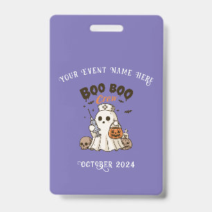 Boo Boo Crew Halloween Badge for Nurses