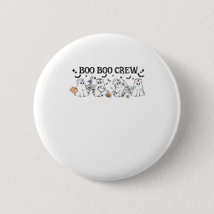 boo Boo Crew Halloween Classic T-Shirt 2 Inch Round Button