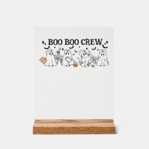boo Boo Crew Halloween Classic T-Shirt Acrylic Sign