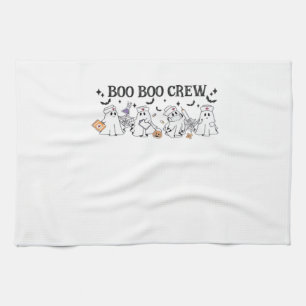 boo Boo Crew Halloween Classic T-Shirt Kitchen Towel