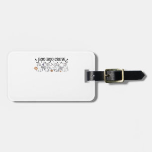 boo Boo Crew Halloween Classic T-Shirt Luggage Tag