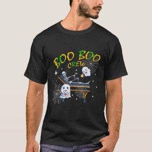 Boo Boo Crew Halloween Ghost Doctor Skeleton Nurse T-Shirt