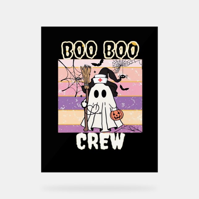 Boo Boo Crew Halloween Ghost Nurse Essential T-Shi (Recto)