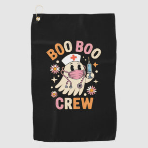 Boo Boo Crew Halloween Ghost Nurse Essential T-Shi Golf Towel