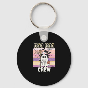 Boo Boo Crew Halloween Ghost Nurse Essential T-Shi Keychain
