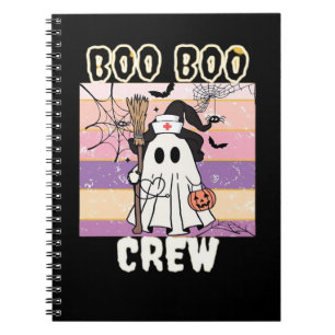 Boo Boo Crew Halloween Ghost Nurse Essential T-Shi Notebook