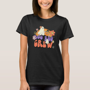 Boo Boo Crew Halloween  Ghost Pumpkin Women T-Shirt