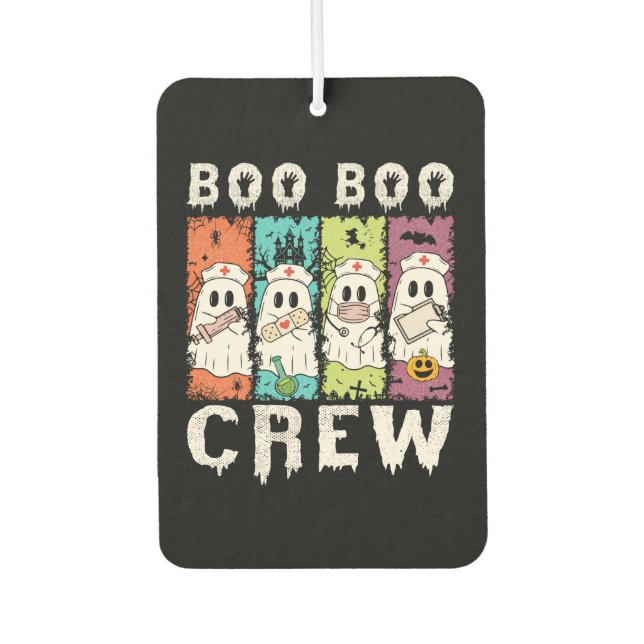 Boo Boo Crew Halloween Nurse Air Freshener (Front)