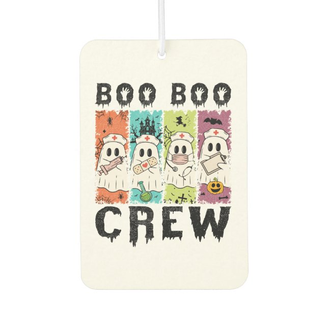 Boo Boo Crew Halloween Nurse Air Freshener (Front)