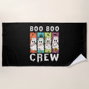 Boo Boo Crew Halloween Nurse Beach Towel