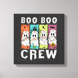 Boo Boo Crew Halloween Nurse Canvas Print