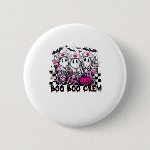 Boo Boo Crew Halloween Nurse Classic T-Shirt 2 Inch Round Button
