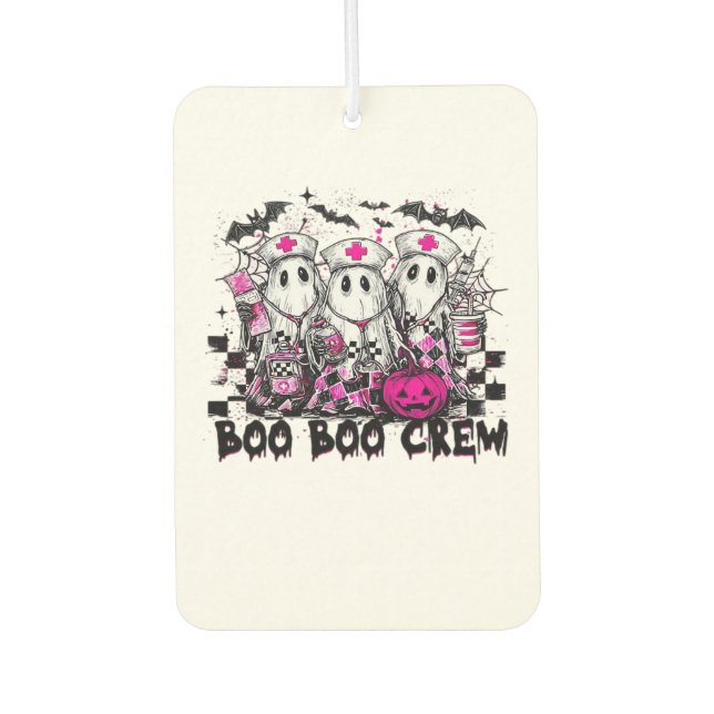 Boo Boo Crew Halloween Nurse Classic T-Shirt Air Freshener (Front)
