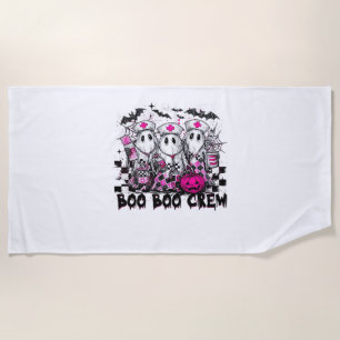 Boo Boo Crew Halloween Nurse Classic T-Shirt Beach Towel