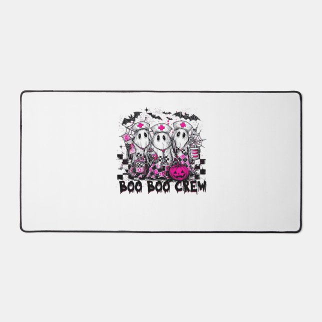 Boo Boo Crew Halloween Nurse Classic T-Shirt Desk Mat (Front)
