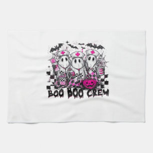 Boo Boo Crew Halloween Nurse Classic T-Shirt Kitchen Towel