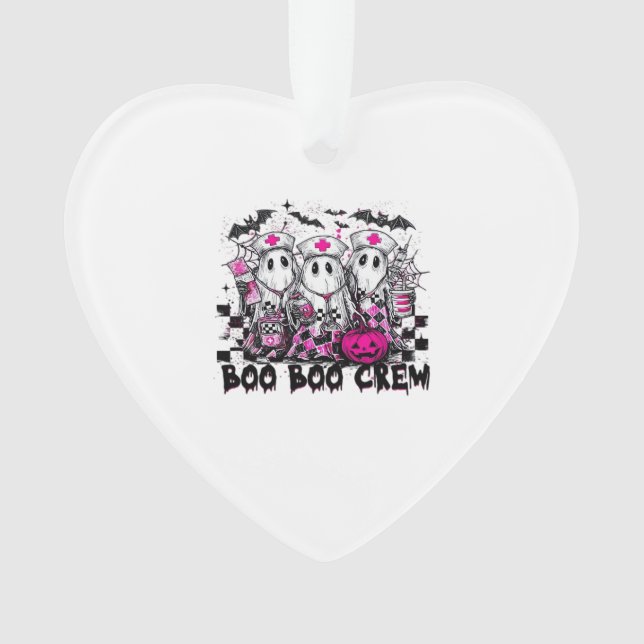 Boo Boo Crew Halloween Nurse Classic T-Shirt Ornament (Front)