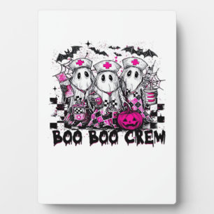Boo Boo Crew Halloween Nurse Classic T-Shirt Plaque