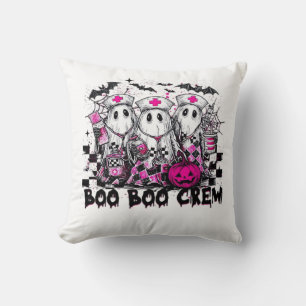 Boo Boo Crew Halloween Nurse Classic T-Shirt Throw Pillow