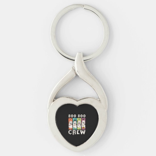 Boo Boo Crew Halloween Nurse Keychain (Front)