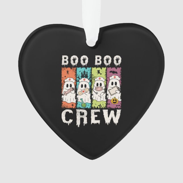 Boo Boo Crew Halloween Nurse Ornament (Front)