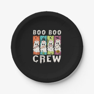Boo Boo Crew Halloween Nurse Paper Plate