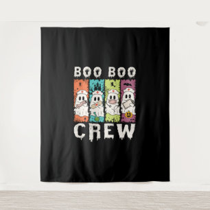 Boo Boo Crew Halloween Nurse Tapestry