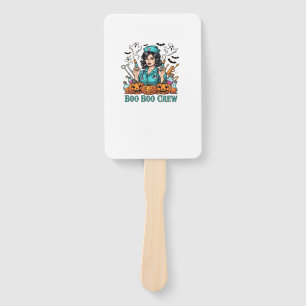Boo Boo Crew Halloween Nurse with Syringes and Pum Hand Fan