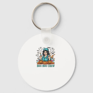 Boo Boo Crew Halloween Nurse with Syringes and Pum Keychain