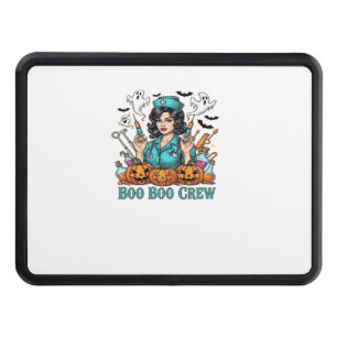 Boo Boo Crew Halloween Nurse with Syringes and Pum Trailer Hitch Cover