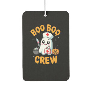 Boo Boo Crew Nurse Cute Ghost Halloween Nursing Es Air Freshener