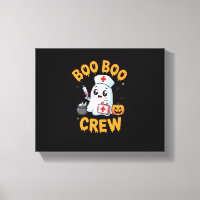 Boo Boo Crew Nurse Cute Ghost Halloween Nursing Es