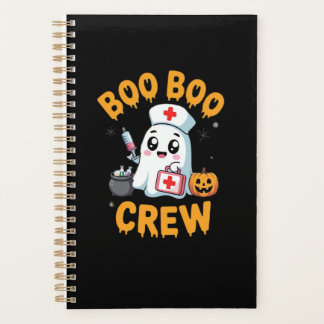 Boo Boo Crew Nurse Cute Ghost Halloween Nursing Es Planner