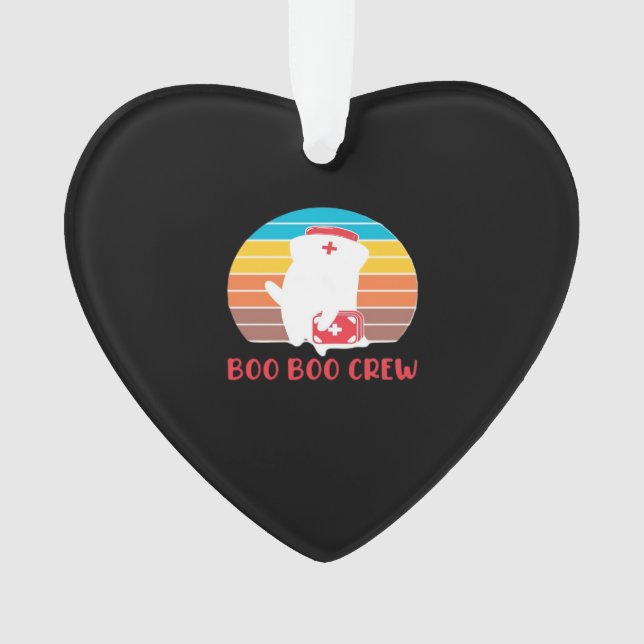 Boo Boo Crew Nurse Funny Ghost Halloween Classic T (devant)