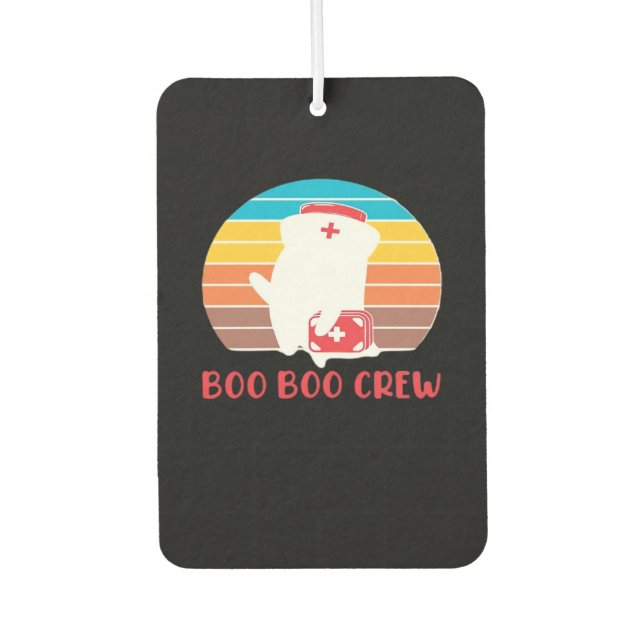 Boo Boo Crew Nurse Funny Ghost Halloween Classic T Air Freshener (Front)
