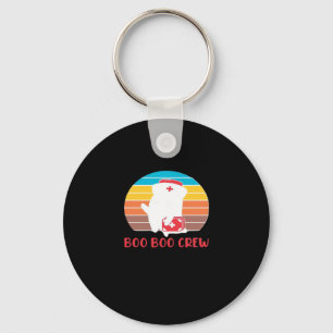 Boo Boo Crew Nurse Funny Ghost Halloween Classic T Keychain