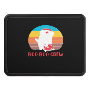 Boo Boo Crew Nurse Funny Ghost Halloween Classic T Trailer Hitch Cover