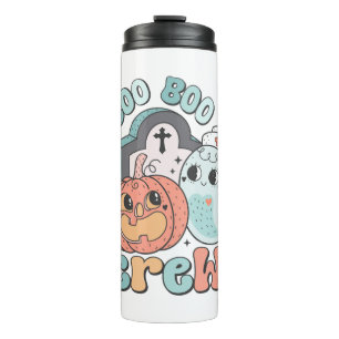 Boo Boo Crew Nurse Funny Ghost Women Halloween Thermal Tumbler