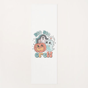 Boo Boo Crew Nurse Funny Ghost Women Halloween Yoga Mat