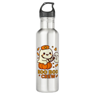 Boo Boo Crew Nurse Funny Halloween Ghost Nurse Gir 710 Ml Water Bottle