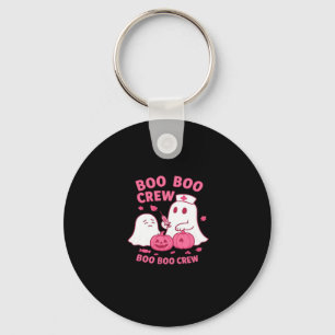 Boo Boo Crew Nurse Funny Halloween Ghost Nurse Gir Keychain