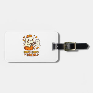 Boo Boo Crew Nurse Funny Halloween Ghost Nurse Gir Luggage Tag