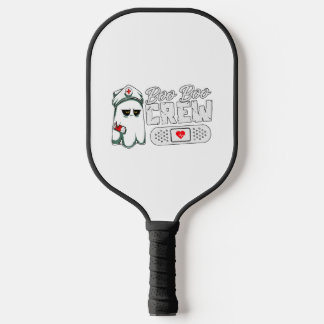 Boo Boo Crew Nurse Funny Halloween Scary Groups Pickleball Paddle